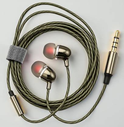 Deal Bazaar Metallic Wired Earphones – Noise Isolation & High-Fidelity Audio Output Wired