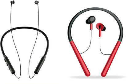 LEVELPLUS Toofan & Magnus Neckband Combo 45 Hours Playtime Bluetooth