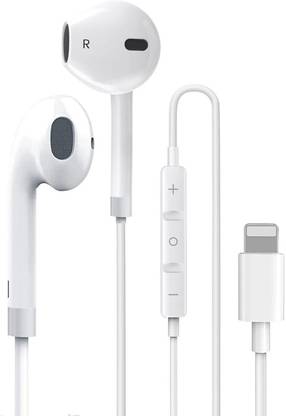 Muvit Wired in Ear Earphone With Lightning Connector, MFI certified - Mic Wired without Mic