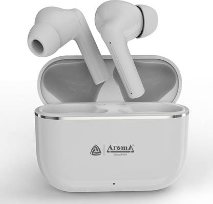 Aroma NB140 Galaxy 50 Hours* Playtime, Deep Bass, Fast Charging True Wireless Earbuds Bluetooth Headset  (White, True Wireless) at Rs. 499