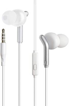 ZEBRONICS ZEB-BRO Wired Eearphone Phone/Tablet Wired Earphone (White, In the Ear) Wired