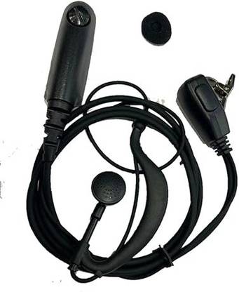 uhf C-Type Walkie Talkie Headset Earpiece with Mic For Gp328/338 Walkie Talkie Wired
