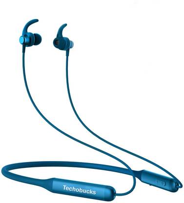 Techobucks New IPX7 Waterproof Bluetooth Sport Headphones Neckband Running Headset with Mic Bluetooth