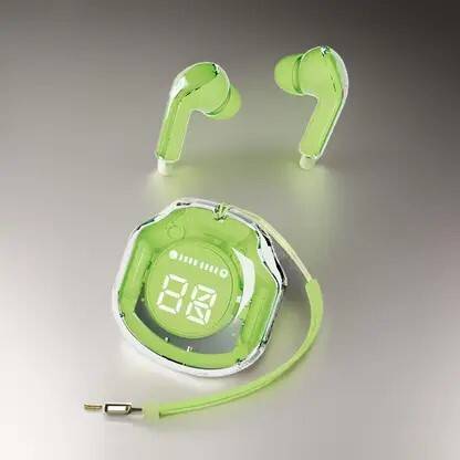 BOTIFY Ultrapods Pro Max Transparent Green Trending Truely wireless bluetooth BC 58 Bluetooth