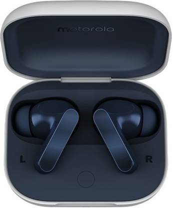 moto buds with Hi-Res Audio, Large 12.4mm driver, 42 hrs playback & IPx4 rating Bluetooth