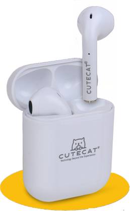 CUTECAT True Wireless in Ear Earbuds with mic, 30H Playtime,USB C Fast Charging w/t case Bluetooth