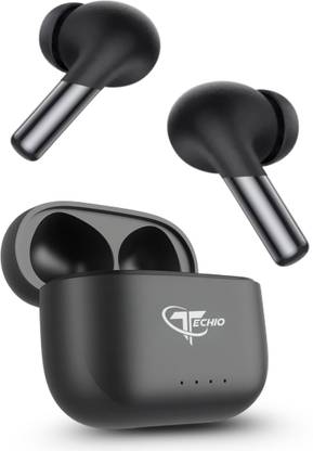 TECHIO LitePods Bluetooth Earbuds with 30H Playback, Type-C Charging & HD Sound Bluetooth