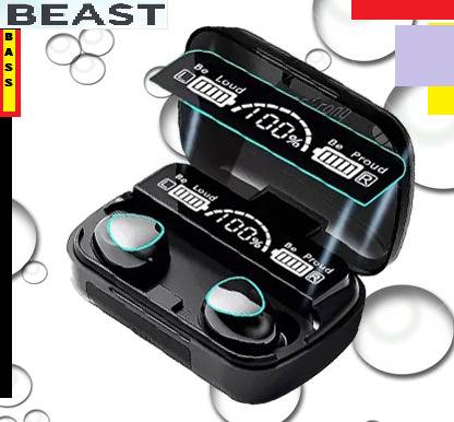 Bashaam E1177 M10 PRO 6HRS PLAYBACK HEADSET BLACK (PACK OF 1) Bluetooth without Mic