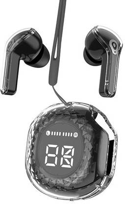 BOTIFY Ultrapods Pro Max Transparent black Trending Truely wireless bluetooth BR 52 Bluetooth
