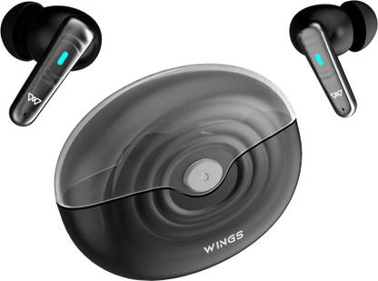 WINGS Flobuds 200 Made In India Transparent Case Smart ENC, Voice Assistant Support. Bluetooth