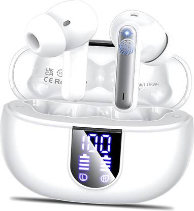 WEROX Bullets 354 TWS Earbuds with 50 HRS Playtime,(50ms Low Latency), Bluetooth v5.3 Bluetooth Gaming