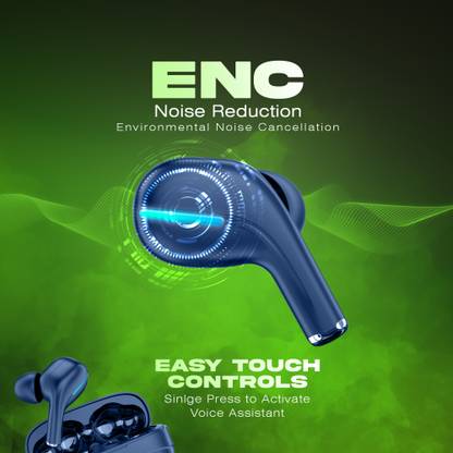 BELL ACTIVE PODS TWS|ENC|40 Hrs Music Playback|Type-C Fast Charge|13mm Dynamic Driver Bluetooth