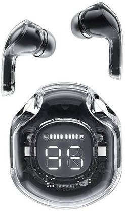 Quickart Waterproof Earphones Transparent Design - Touch Control - LED Display - Bluetooth
