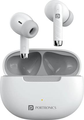 Portronics Harmonics Twins 32 in-Ear TWS Earbuds,HD Mic,30 Hours Playtime,Touch Control Bluetooth