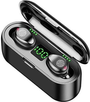 GLowcent TWS F9 With Power Display Touch Wireless 5.0 Binaural Waterproof In-ear C6 Bluetooth Gaming