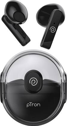 PTron Bassbuds Tunes TWS Earbuds, 25H Playtime, Stereo Call, Deep Bass, BT5.1 Bluetooth