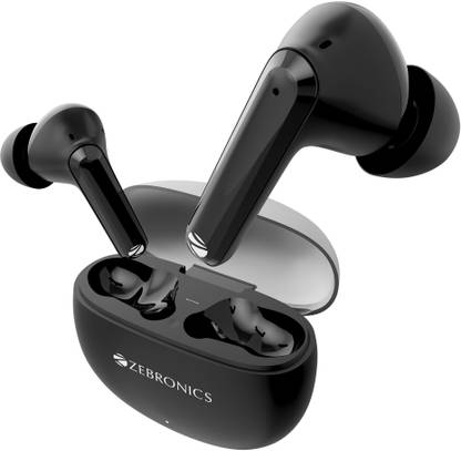 ZEBRONICS Pods K3 TWS with 40H Backup, Dual EQ Modes, Quad Mic ENC, Rapid Charging,BT v5.4 Bluetooth