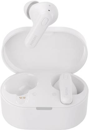 PHILIPS TAT1108WT/00In Ear Earbuds, 15H Play Time, 6mm Dynamic Drivers, IPX4 Bluetooth