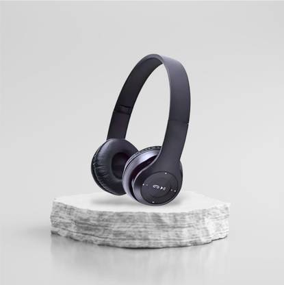 AIZINA Bluetooth On-Ear Headset with HD Audio, Soft Ear Pads, and Retractable Mic_SK Bluetooth & Wired