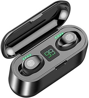 TechBuddy Exclusive Earbuds F9 Wireless with Power Bank LED Display Fast Charging B11 Bluetooth