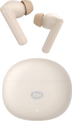 itel Earbuds Rhythm with 30 Hours Play Time, Bluetooth 5.3, 2 Mic ENC, IPX5 Bluetooth