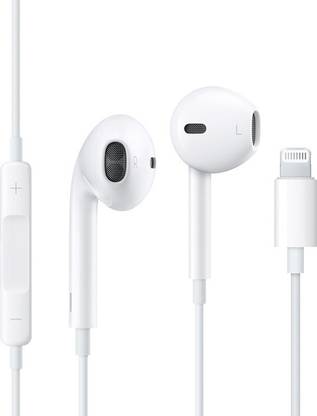Muvit iPhone Earphones with Microphone & Volume Control For IPhone Lighting Jack Wired