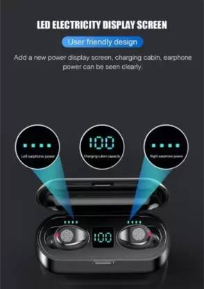 Clairbell TRE_794A_F9 Earbuds/TWS/Headphones Bluetooth Headset (Black, True Wireless) Bluetooth