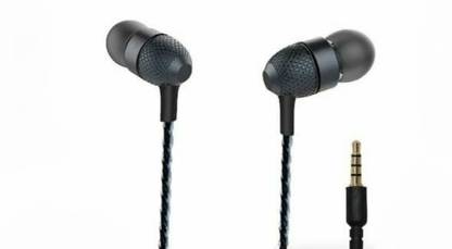 URBANBEATS NYLON BRAIDED WIRE HEADPHONE WITH MIC(pack of 2 )tangle free Wired