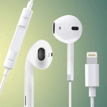 MARS Original iPhone Wired Earphone with Lightning Connector and Noise Cancellation Wired