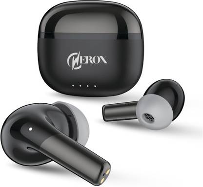 WEROX Beast Mode TWS,Rich Bass,60HRS Playtime,AI ENC,Type C-6 Bluetooth Gaming Bluetooth