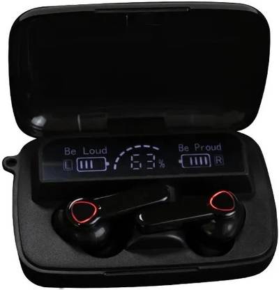 Jeevan jyoti agency Earbuds M19 True Wireless Hi-Bass HiFI Sound With Flashlight Bluetooth
