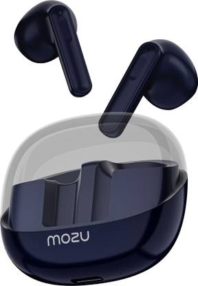 Mozu Flexibuds Klear with ENC,Mems Mic,Game Mode,Low Latency Transparent earbuds Bluetooth