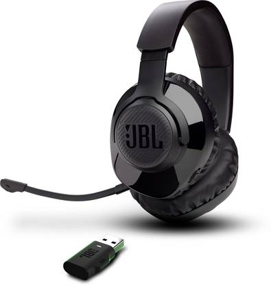 JBL Quantum 350 Wireless, Detachable Boom mic, 2.4GHz USB Dongle, 22Hr Playtime, Bluetooth