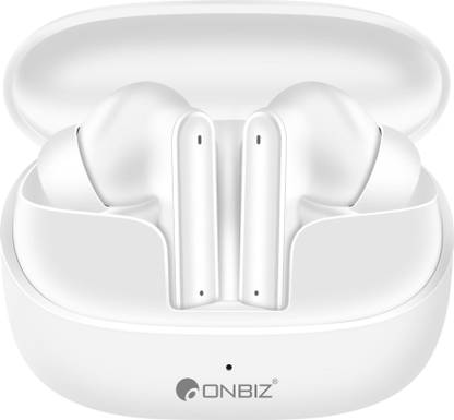 ONBIZ 5HRS Battery, Fast Charge,Tech,ENx Tech,Transparent LID, v5.3 Bluetooth Earbuds Bluetooth