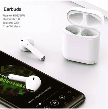 laxmi gold 12i Bluetooth 5.0 Tws Earbuds Bluetooth Headset (White, True Wireless) Bluetooth