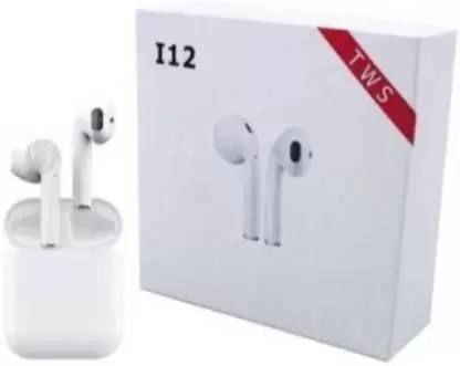 TANBAN i12 Bluetooth Earphone with Mic HEADPHONE Bluetooth Headset White 24 Bluetooth Gaming