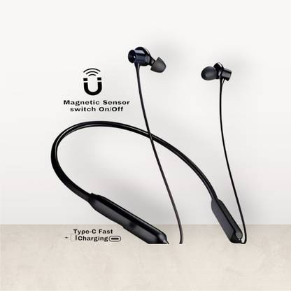TWS Pro Neckband With Upto 48 Hours Playback & Fast Charging Earphone_HK Bluetooth & Wired
