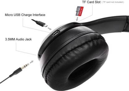 Techobucks Portable P47 Bluetooth Wireless Headset|foldable Headphone Bluetooth & Wired