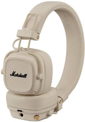 Marshall Major V Wireless On-Ear Headphones, 100 Hours playtime Bluetooth