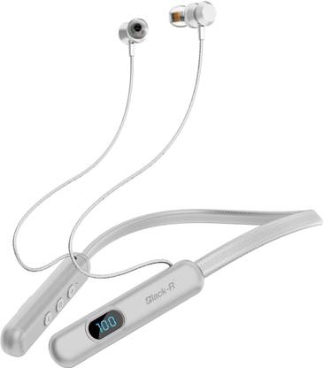 black-r R-004 in Ear Bluetooth Neckband Earphones with Upto 150 Hours Playback Bluetooth