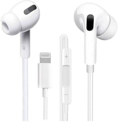 MARS Lightning Earphones Compatible for iPad iPhone Headphones Wired