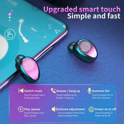 SACRO UKU_447O_TWS F9 Wireless Earbuds Bluetooth Headset Bluetooth