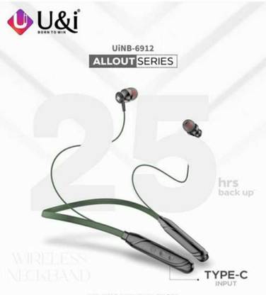 UINB ArshUINB-6912 U&i Allout Series Neckband Bluetooth Headset (Green, In the Ear) Bluetooth