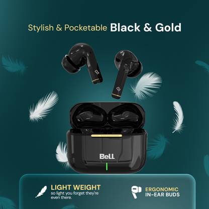 BELL DELI PODS: Lightweight Design, 30H Playtime, Dynamic Bass, ENC, Bluetooth 5.3 Bluetooth