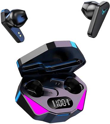 netpaa Airdots X15: Wireless Earbuds with Quad Mic ENC, RGB Lights & Long Playtime Bluetooth
