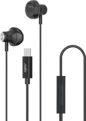 AAMS A154 Dual Driver Dynamic Bass High Definition in-Ear Earphones with Mic Wired