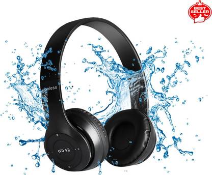 Worricow BEST BUY Wireless Bluetooth Headphone with Mic and FM SD Card Slot Bluetooth