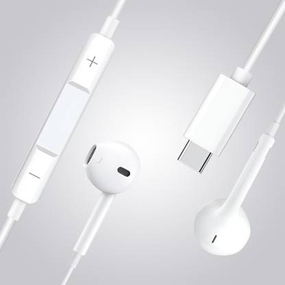 X88 Pro Ear Wired Headphones & Mic Wired Headset for iPhone 15 Pro (White, In the Ear) Wired