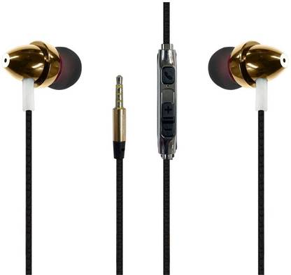 Barwa Super Extra Deep Bass Earphones With Built in Mic One Button Multi-Function Wired