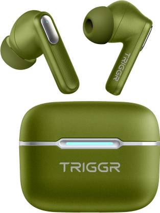 TRIGGR Ultrabuds N1 with ENC, 40H Battery, Trucomm Calling, 40ms Latency Gaming, v5.3 Bluetooth
